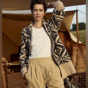 BANANA REPUBLIC HERITAGE JACQUARD CARDIGAN